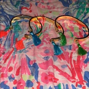 Lilly Pulitzer tassel bracelets